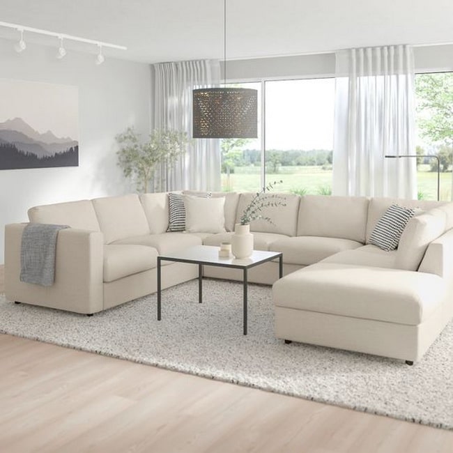 Sofá Vimle de IKEA en color blanco