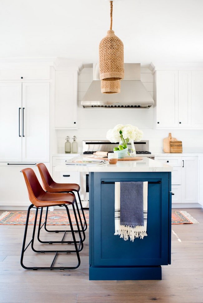 Inspiración para decorar cocinas en color azul