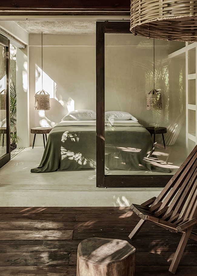 Dormitorio estilo Wabi Sabi
