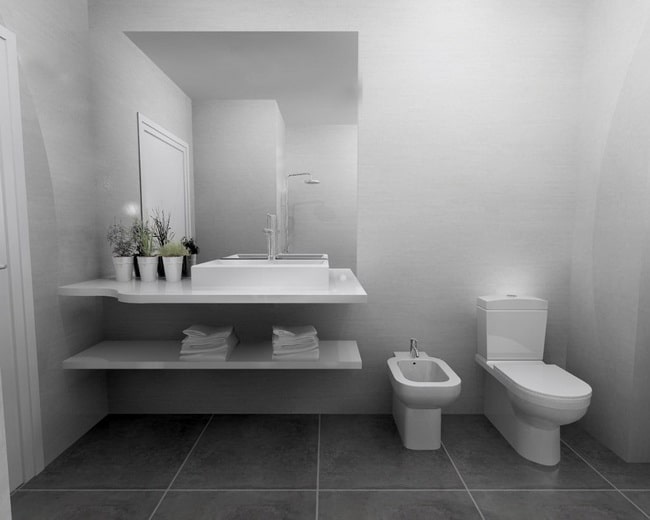 Cuarto de baño minimalista