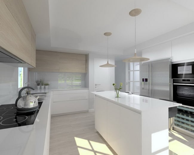 Cocina moderna con isla