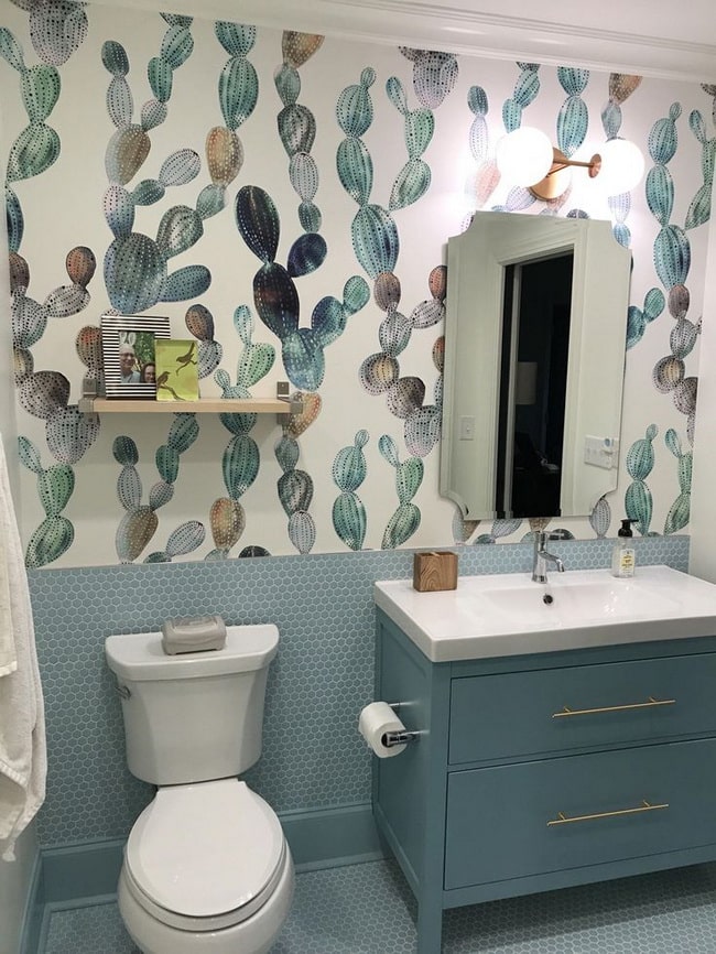 Papel pintado para baños