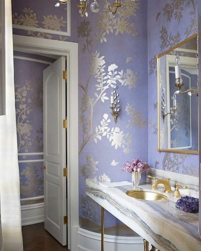 Papel para paredes de baños