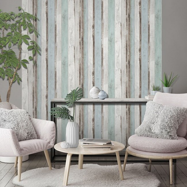 Papel pintado imitaciónmadera vintage