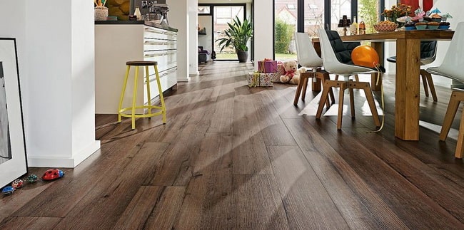Pavimentos de linóleo imitación madera