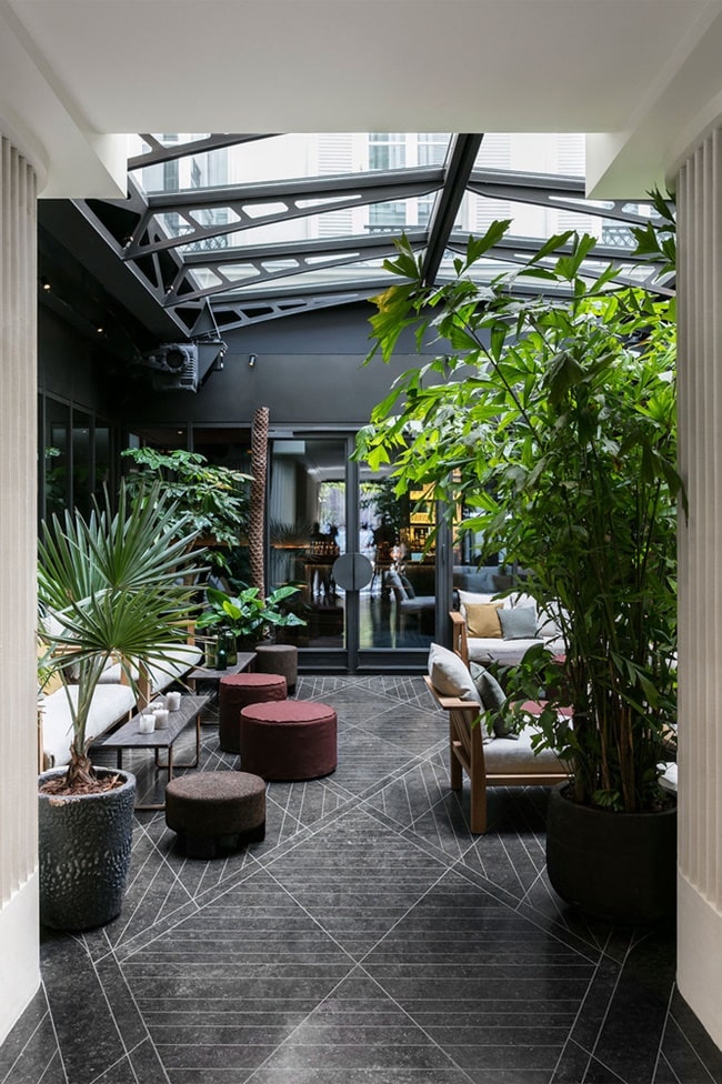 Plantas en la decoración de hoteles