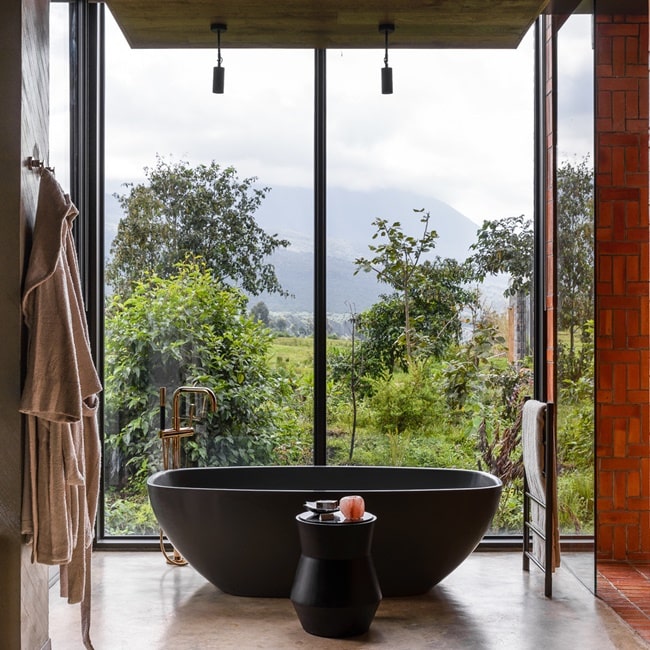 Baños con vistas al exterior