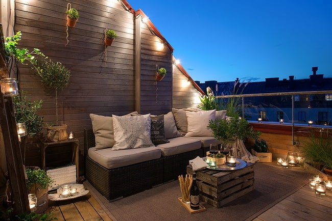 Terraza de madera