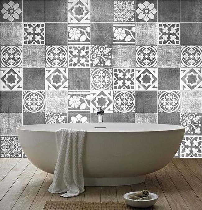 Baños en blanco y negro
