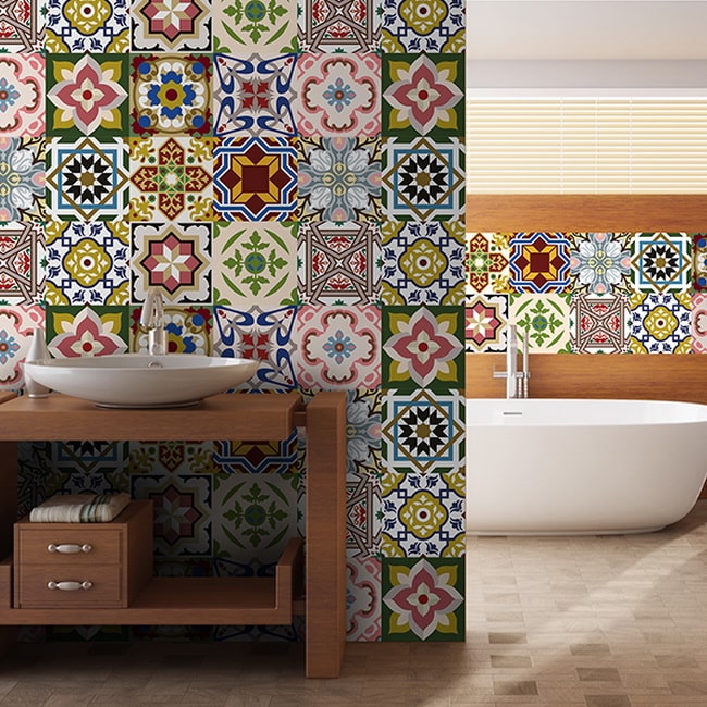 Azulejos adhesivos para decoración de baño y cocina para cerámica de varios  tamaños