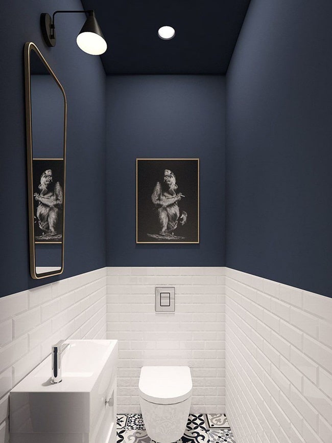 Baños azules. Inspiración para cuartos de baño en color azul.