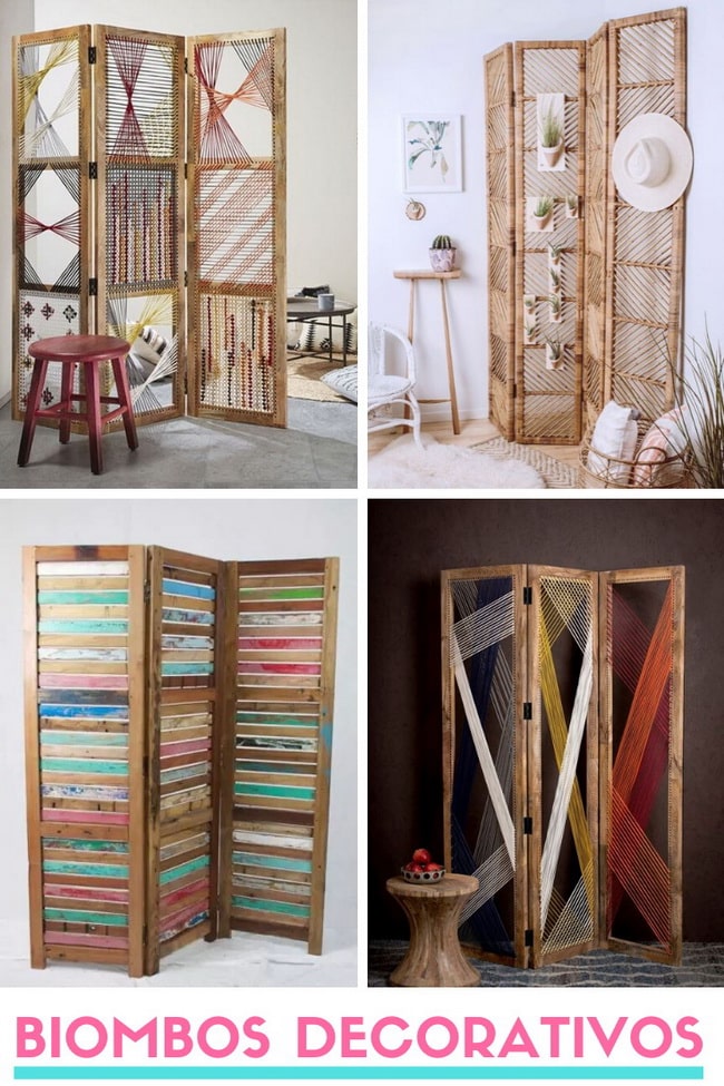 Biombos decorativos