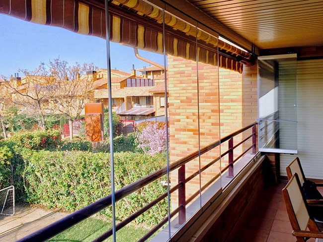 Cortinas de cristal para terrazas