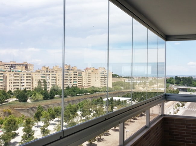 Cortinas de cristal para terrazas