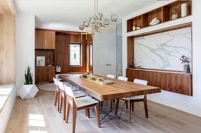 Gran mesa de madera