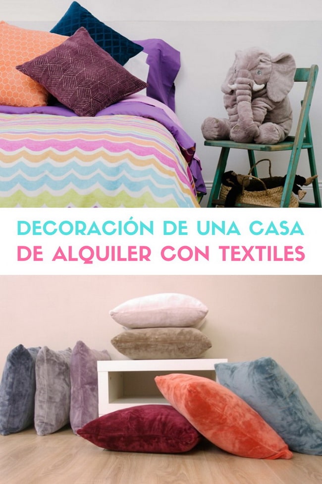 Decoración de una casa de alquiler con textiles