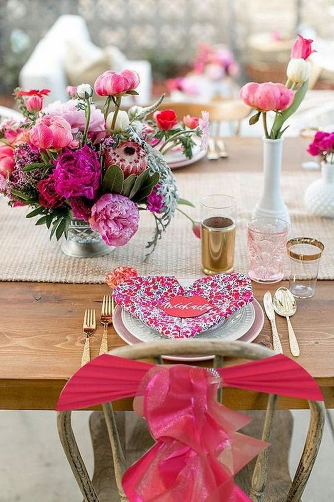 Mesas para San Valentín