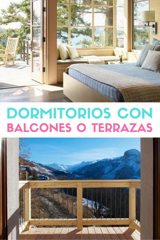 Dormitorios con terraza o balcón