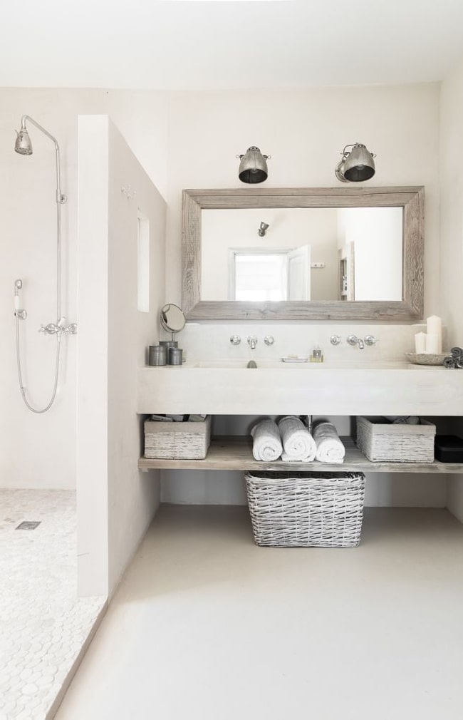 Duchas de obra para baños modernos