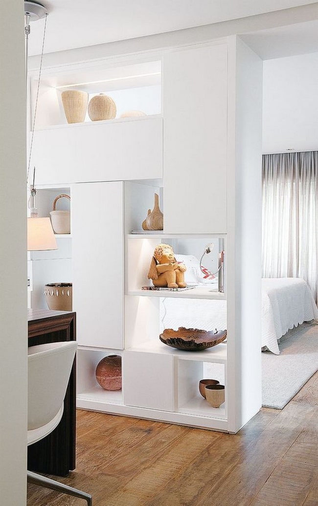 Muebles de obra en el salón