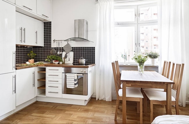 Muebles de cocina en color negro