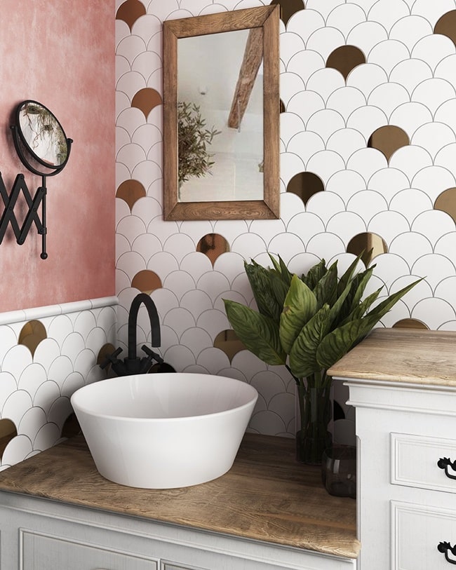 Paredes diferentes para baños