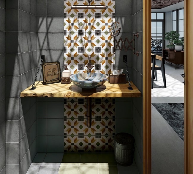 Azulejos originales tipo hidráulico