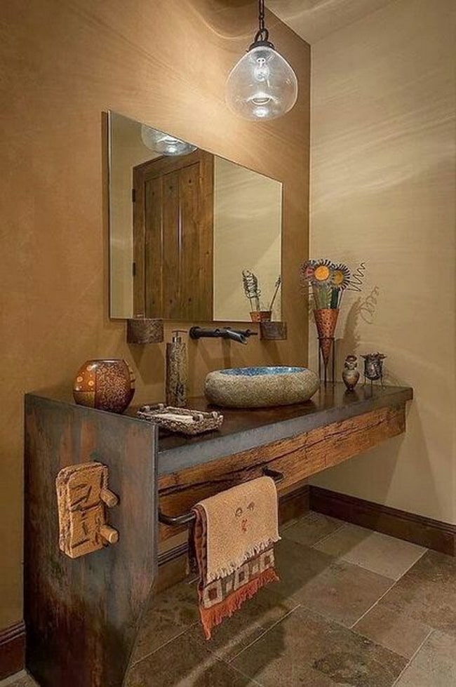 Baños rústicos. Inspiración para baños estilo rústico 2023. - Banos Rusticos 8