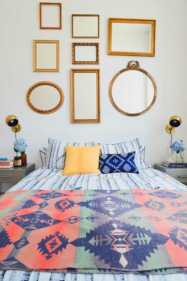 Espejos en el cabecero de cama Cabeceros de cama con espejo