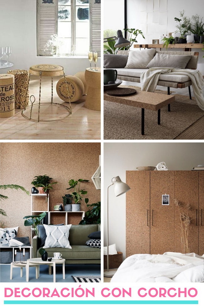 Decoración con corcho