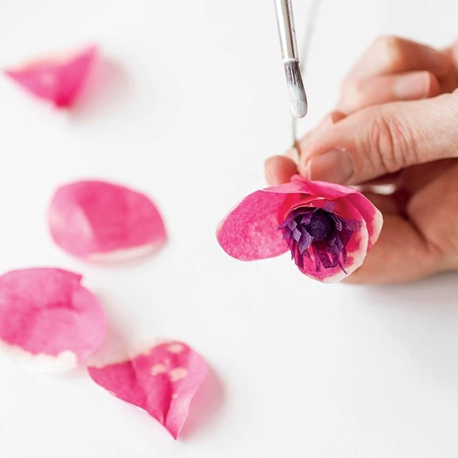 Flores de papel DIY