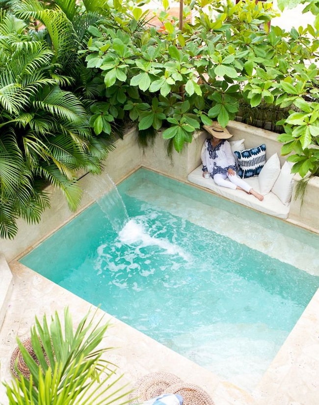 Piscinas de obra muy pequeñas