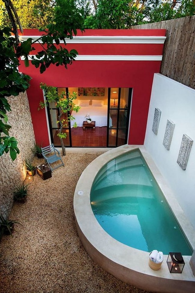 Piscina semicírculo