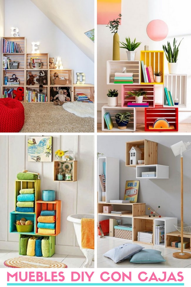 Muebles DIY con cajas