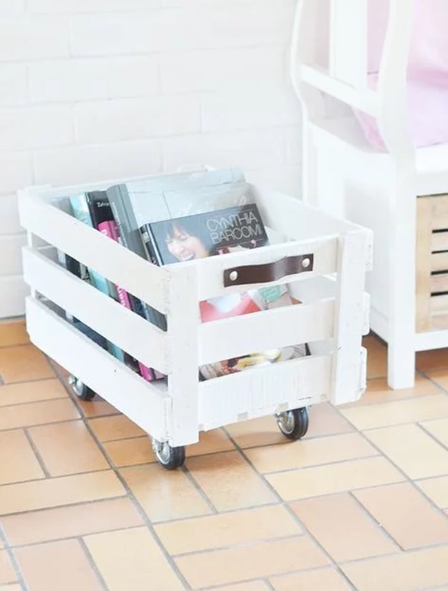 Revistero DIY con caja de madera