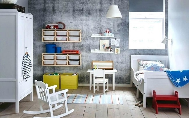 Espacio de almacenaje para dormitorios infantiles