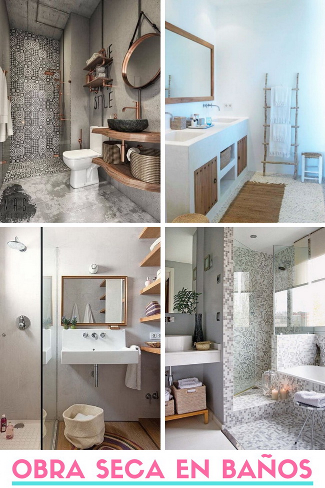Obra seca en baños
