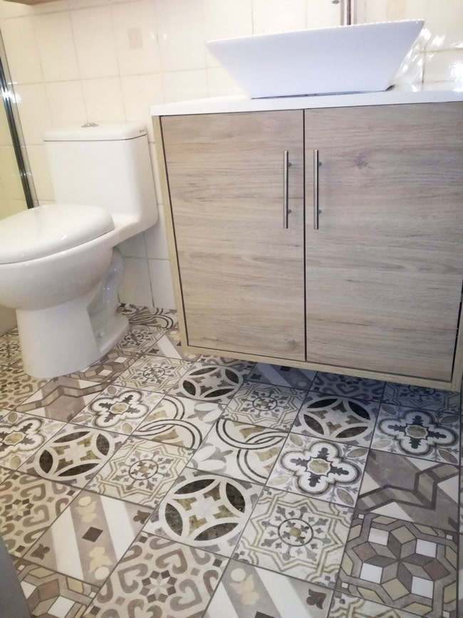Obra seca en baños