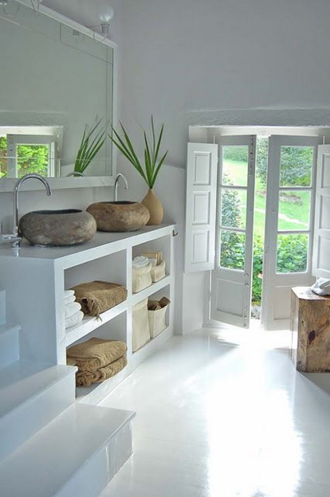 Muebles de Pladur para cuartos de baño