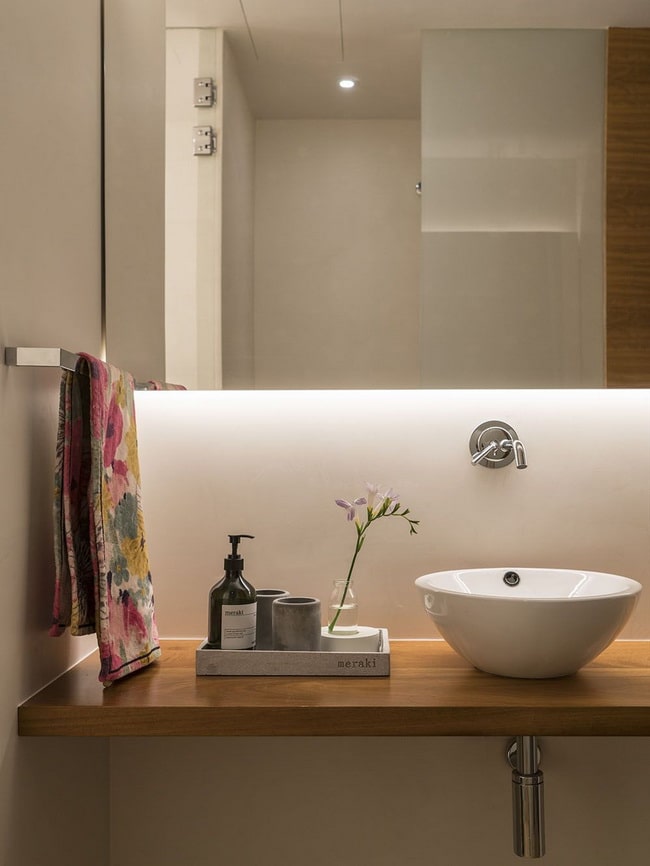 Iluminación para baños pequeños
