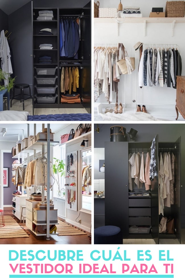 Vestidores: descubre cuál es el ideal para ti Vestidores