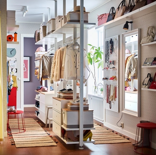 vestidores compartidos Vestidores para los que comparten dormitorio