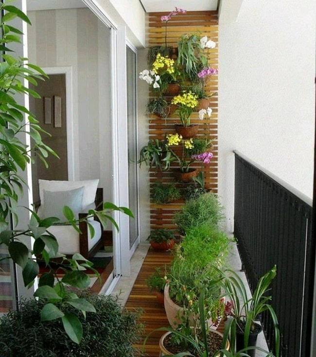 Jardines verticales en balcones