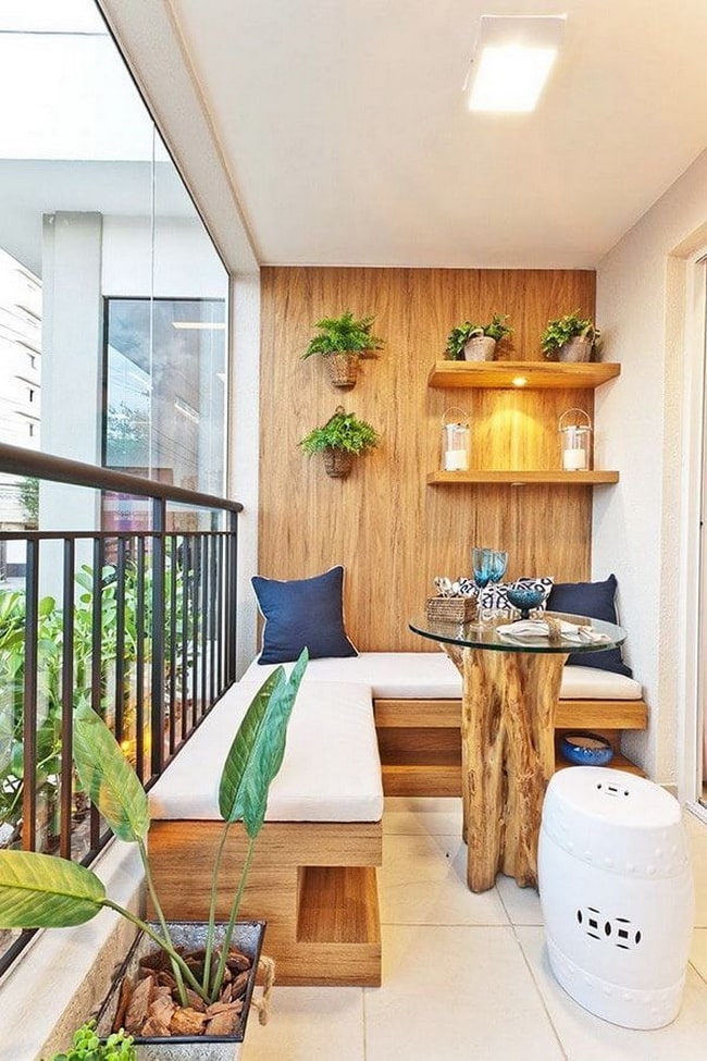 Inspiración para decorar balcones cerrados