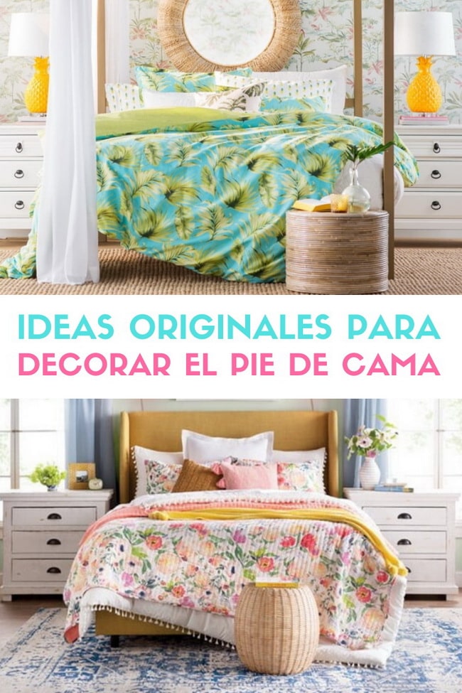 Decorar el pie de cama