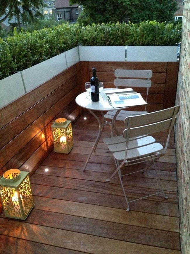 Velas para decorar balcones