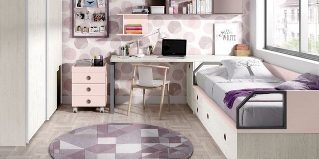 Muebles para habitaciones juveniles pequeñas