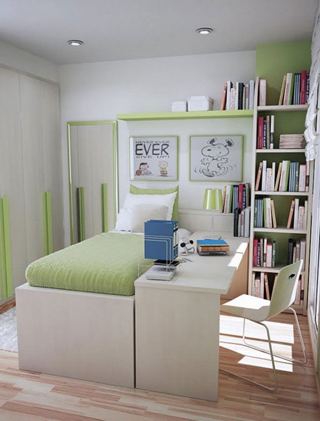 Habitaciones juveniles pequeñas