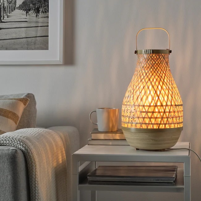 Lámparas IKEA de bambú