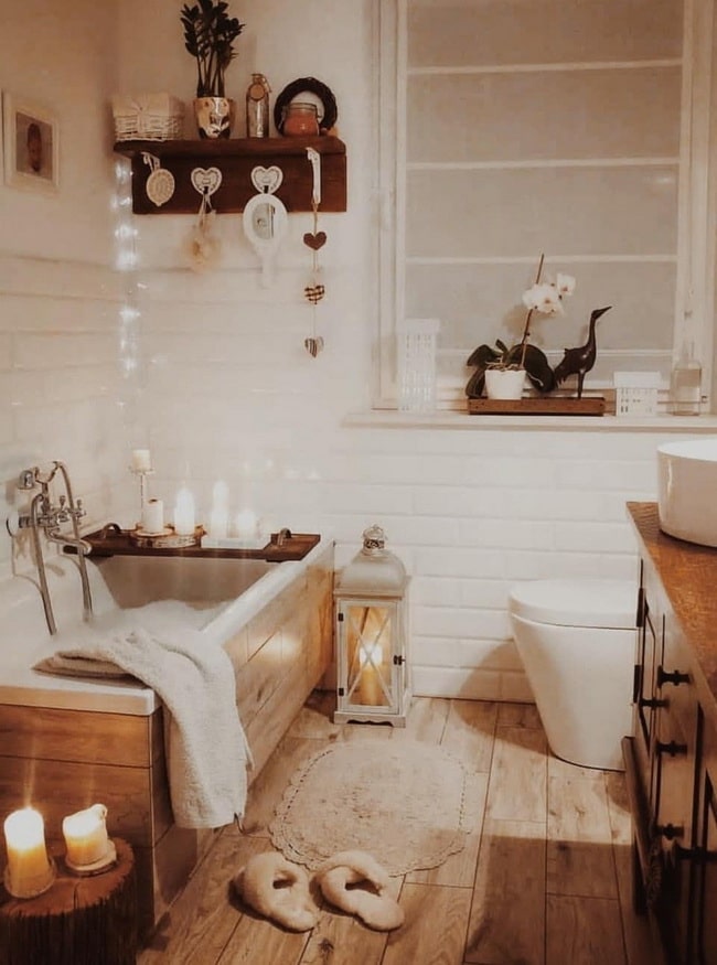 Plantas en el baño